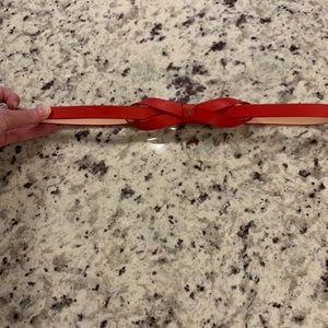 Carolina Hererra Red Bow leather belt